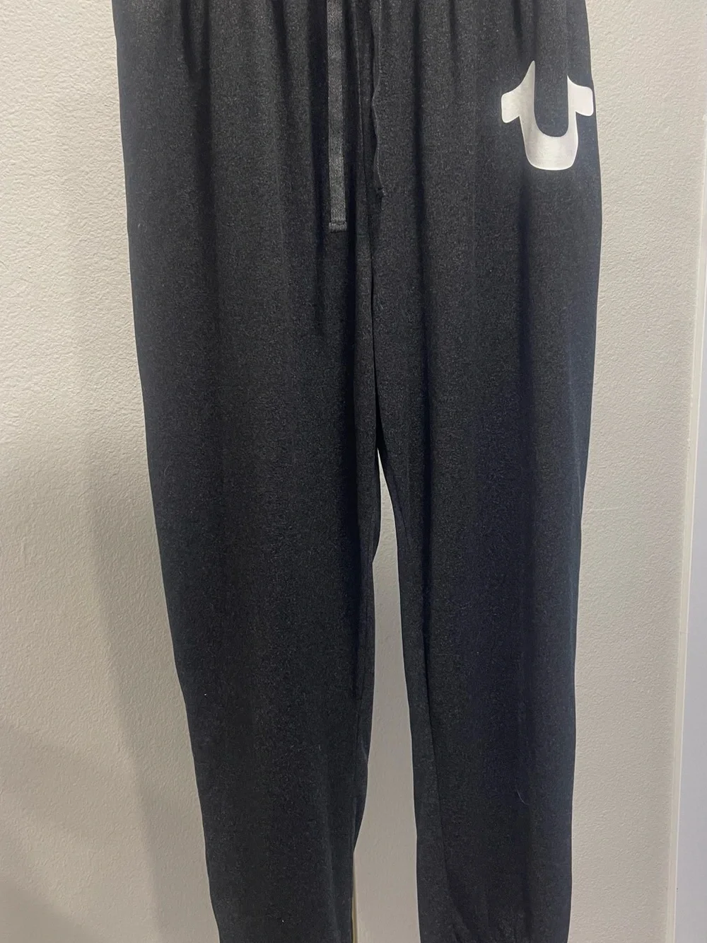 True Religion Black Logo Joggers or Loungewear